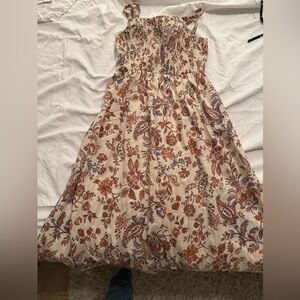 Paisley dress with partial open back